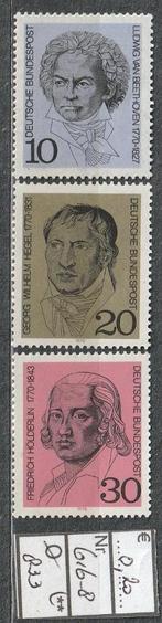 Bund von Beethoven Michel 616-8 Nr.833p, Verzenden, BRD, Postfris