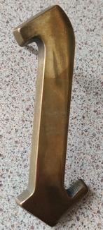 Huisnummers van messing 1/8/10/18/80/81/108/180/801/810, Ophalen, Gebruikt