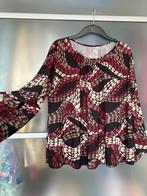 Chic Abstract Top in Burgundy & Black, Made in Italy, Maat 42/44 (L), Nieuw, Ophalen of Verzenden