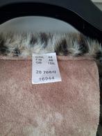 Vintage lammy jas suède panter, Ophalen of Verzenden, Zo goed als nieuw, Maat 42/44 (L), Bruin
