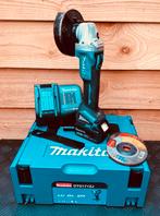 Makita DGA506 Haakse slijper + accu + lader, Doe-het-zelf en Verbouw, Gereedschap | Slijpmachines, Ophalen of Verzenden, Gebruikt