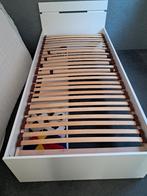 Mooi wit Bed 90x200cm, zgan. Luxe lattenbodem + ikea matras, Ophalen, 90 cm, Eenpersoons, Wit