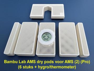 Bambu Lab AMS dry pods (6 stuks + hygro/thermometer) beschikbaar voor biedingen