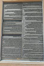lood, zinnen, drukblok, 1977, Antiek en Kunst, Ophalen