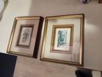 2 dikke lijsten met afbeelding Anton Pieck curiosa, Minder dan 50 cm, Gebruikt, Ophalen of Verzenden, Schilderij
