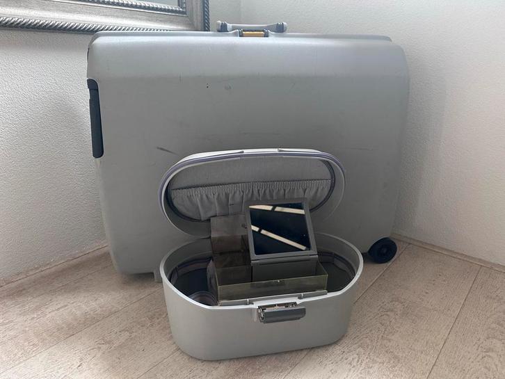 Samsonite Koffer + Beautycase - In Goede Staat!, Sieraden, Tassen en Uiterlijk, Koffers, Gebruikt, Hard kunststof, 70 cm of meer