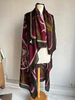 pauw sjaal zijde controfigura, Kleding | Dames, Mutsen, Sjaals en Handschoenen, Verzenden, Maat 46/48 (XL) of groter, Pauw, Zo goed als nieuw
