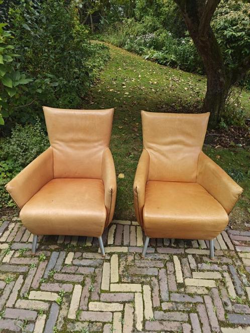 2x Label Cheo fauteuils – comfortabel en stijlvol, Huis en Inrichting, Stoelen, Gebruikt, Twee, Leer, Overige kleuren, Ophalen of Verzenden