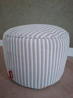 Fatboy Point Terry - poef badstof blauw wit - nieuw, Minder dan 50 cm, Rond, Nieuw, Minder dan 50 cm