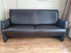 Zeer nette donkerbruine 2,5 bank. Leer. Variabele zitdiepte, Ophalen, 150 tot 200 cm, Driepersoons, Zo goed als nieuw