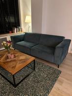 3-zits Velvet bank turquoise - Comfortabel & in nette staat, Huis en Inrichting, Banken | Bankstellen, Ophalen, Driepersoons, 75 tot 100 cm