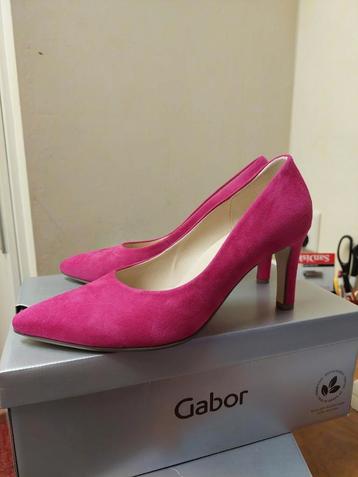 Nieuwe Gabor pumps fuchsia/ pink mt 38,5.  beschikbaar voor biedingen