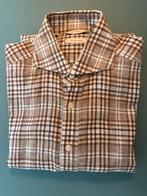Overhemd Suitsupply - Linen Katoen, Bruin, Zo goed als nieuw, Suitsupply, Halswijdte 39/40 (M)