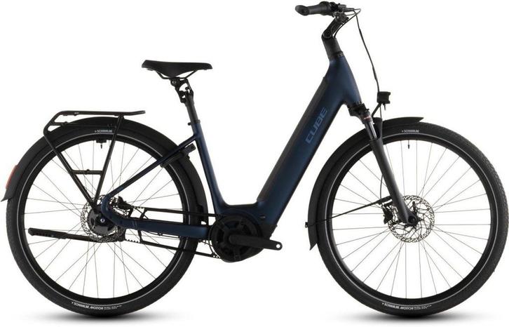 CUBE SUPREME HYBRID DELUXE ONE 600 INDIGOBLUE/SWITCH Lage in, Fietsen en Brommers, Elektrische fietsen, Nieuw, Cube, 47 tot 51 cm