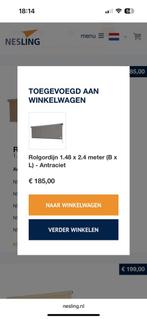 Nesling coolfit rolgordijn nieuw, Ophalen, Nieuw