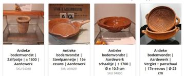 Bodemvondsten (5 stuks) - Onder andere Panschaal - Vergiet beschikbaar voor biedingen