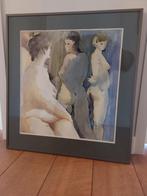Schilderij–Ontmoeting 3 Vrouwen-1999 Han Groot naakt, Antiek en Kunst, Kunst | Schilderijen | Abstract, Ophalen