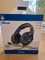 Koptelefoon + microfoon PS4 - Trust GXT 488 Forze PS4, Ophalen, Zo goed als nieuw, Op oor (supra aural), Overige merken