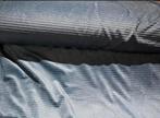 Nicky velours rib stof blauw, Overige materialen, Blauw, 120 cm of meer, Ophalen of Verzenden