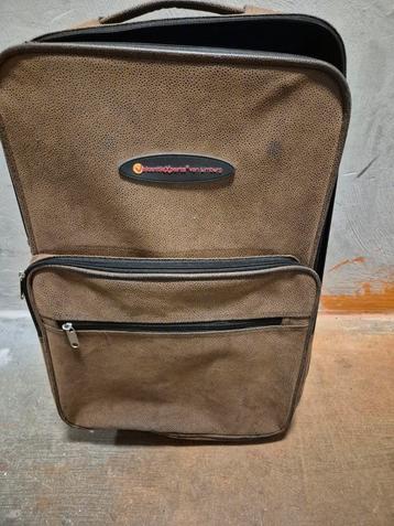 T.k. cabin koffer leer/suède met ritssluitingen  beschikbaar voor biedingen