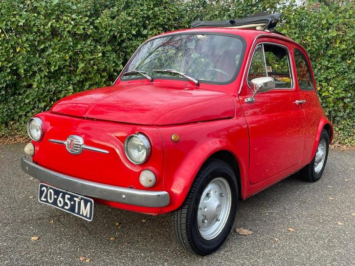 Fiat 500 500 NUOVA 1972 Nette staat Oldtimer ROOD, Auto's, Fiat, Bedrijf, Te koop, Trekhaak, Benzine, Sedan, Handgeschakeld, Origineel Nederlands