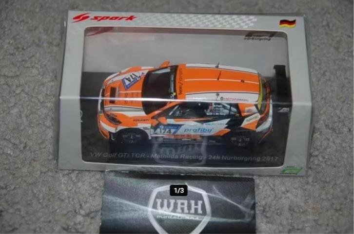 SALE VOLKSWAGEN GOLF GTI MATHILDA RACING SPARK SG336 WRH, Hobby en Vrije tijd, Modelauto's | 1:43, Zo goed als nieuw, Auto, Overige merken