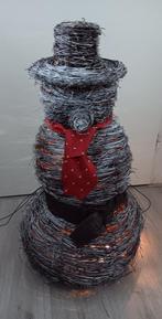 Sneeuwpop van takken -sfeervolle winterdecoratie voor buiten, Diversen, Kerst, Ophalen, Gebruikt