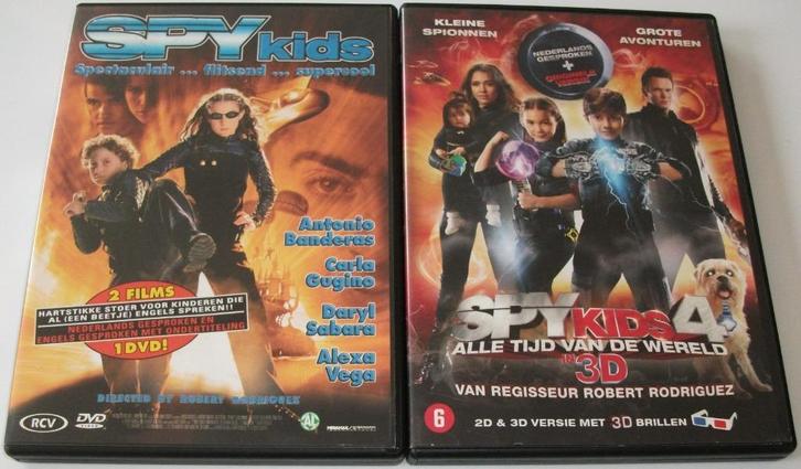 Dvd *** SPY KIDS *** Deel 1 + 4, Cd's en Dvd's, Dvd's | Kinderen en Jeugd, Zo goed als nieuw, Film, Avontuur, Alle leeftijden
