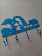 Kapstokje met savanne dieren | Blauw, Ophalen of Verzenden, Zo goed als nieuw, Kapstokje