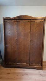 Donker eiken kleding kast, Huis en Inrichting, Kasten | Kledingkasten, Ophalen, Gebruikt, 50 tot 75 cm, 150 tot 200 cm