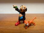 Gargamel en Azrael, Verzamelen, Smurfen, Ophalen of Verzenden, Gebruikt, Overige Smurfen, Poppetje, Figuurtje of Knuffel