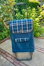 SECC Boodschappenwagen/ trolley. Nooit gebruikt., 30 cm of meer, Blauw, Zo goed als nieuw, Wieltjes