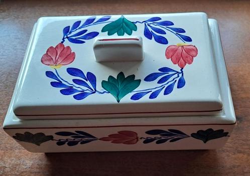 Te koop boerenbont koekdoos 483a, Antiek en Kunst, Antiek | Keramiek en Aardewerk, Ophalen of Verzenden