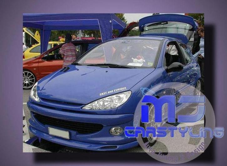 Peugeot 206 - Voorbumper spoiler, Auto diversen, Tuning en Styling, Ophalen of Verzenden