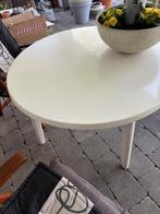 Kunststof ronde tuintafel, Tuin en Terras, Tuintafels, Ophalen, Gebruikt, Rond, Kunststof