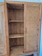 Kwantum Rotan Kast - Hout - Amsterdam, Huis en Inrichting, Kasten | Kledingkasten, Ophalen, Overige materialen, Met deur(en), 100 tot 150 cm