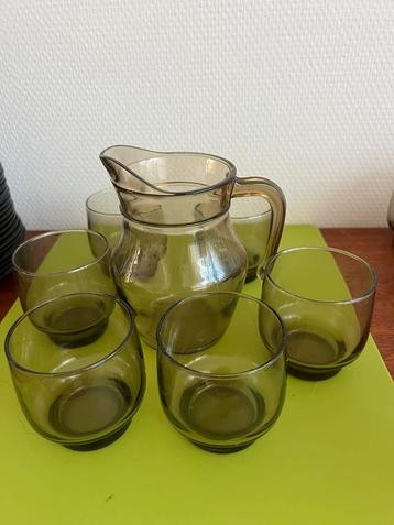 Arcoroc/Luminarc Rookglas Set - Kan & 6 Glazen beschikbaar voor biedingen