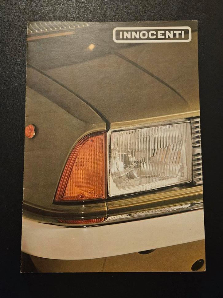 Brochure Innocenti incl De Tomaso, Boeken, Auto's | Folders en Tijdschriften, Zo goed als nieuw, Overige merken, Ophalen of Verzenden