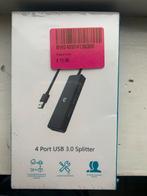 4 Poorts USB 3.0 Splitter, Ophalen of Verzenden, Nieuw