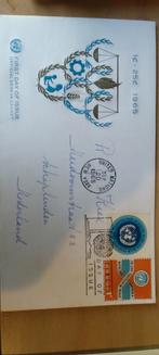 1e dag envelop USA, Ophalen of Verzenden, Beschreven