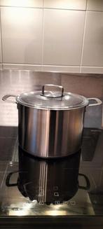 Ikea 9 liter RVS pan met glazen deksel, Ophalen of Verzenden, Zo goed als nieuw, Rvs, Kookpan of Snelkookpan