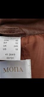 Bruine leren jas, Kleding | Dames, Bodywarmers, Ophalen of Verzenden, Zo goed als nieuw, Maat 46/48 (XL) of groter, Bruin