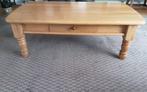 Solide eikenhouten salontafel met lade, Ophalen, 100 tot 150 cm, Eikenhout, 50 tot 100 cm