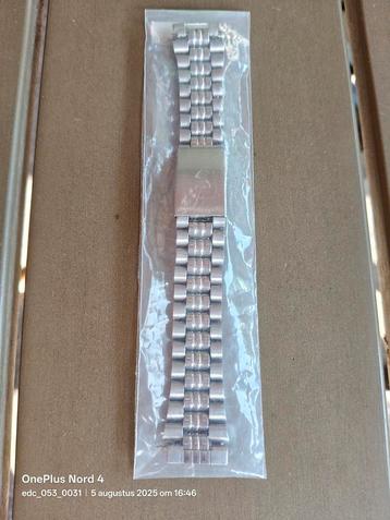 Vintage "Jubilee" style 18mm horlogeband. beschikbaar voor biedingen