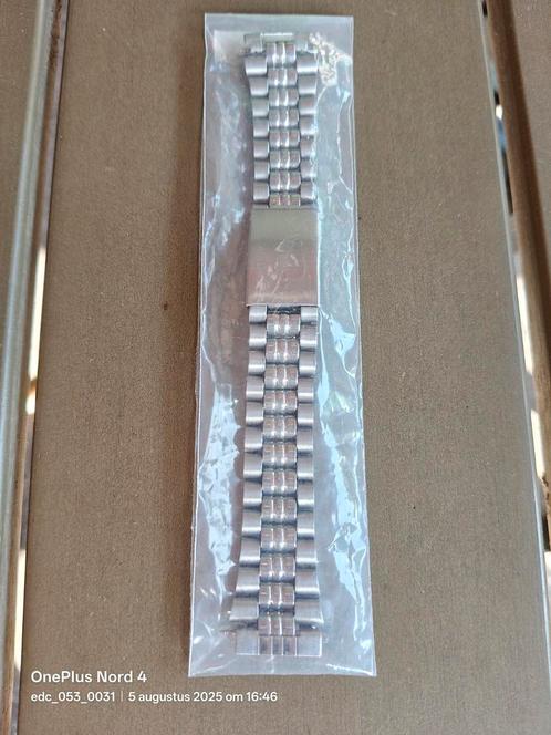 Vintage "Jubilee" style 18mm horlogeband., Verzamelen, Overige Verzamelen, Zo goed als nieuw, Ophalen of Verzenden