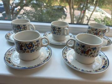 Villeroy & Boch Troubadour kop en schotel 5 stuks  beschikbaar voor biedingen