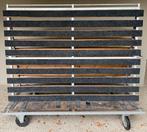 Glaskar, platenkar, verrijdbare glasbok, Ophalen, Gebruikt, 80 tot 120 cm, 160 cm of meer