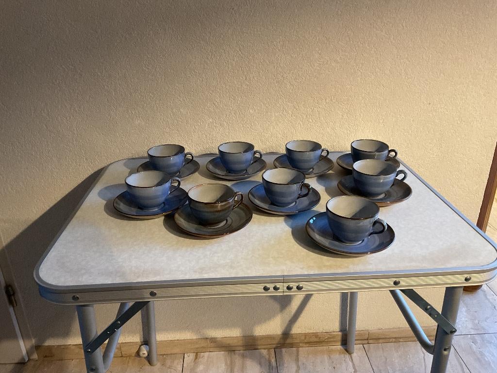 Volendams aardewerk blauw, Huis en Inrichting, Keuken | Servies, Ophalen of Verzenden, Zo goed als nieuw, Overige stijlen, Kop(pen) en/of Schotel(s)