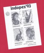 Indonesie wwf wnf Oerang Oetan zwart wit velletje+albumblad, Postzegels en Munten, Ophalen of Verzenden, Postfris, Dier of Natuur