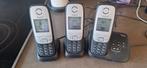 SET VAN 3 SIEMENS DECT GIGASET TELEFOONS!! ZGAN!!  TEAB!!, Ophalen of Verzenden, Zo goed als nieuw, Zwart, Overige modellen